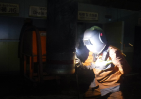 Main Lance Tip 교환 작업 사진