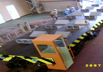 냉연 소재 대차 사진